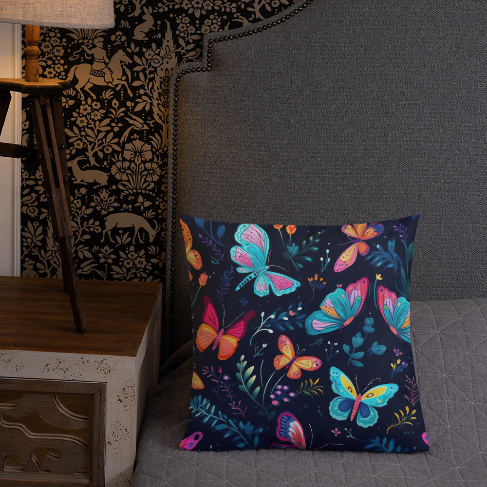 Butterfly Lover's Decorative Yet Comfortable Premium Pillow