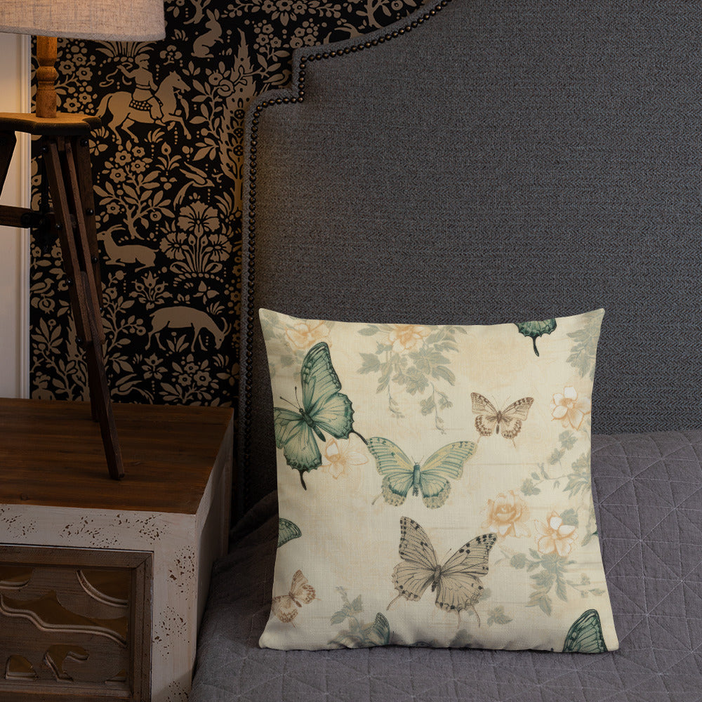 Butterfly Lover's Decorative Yet Comfortable Premium Pillow