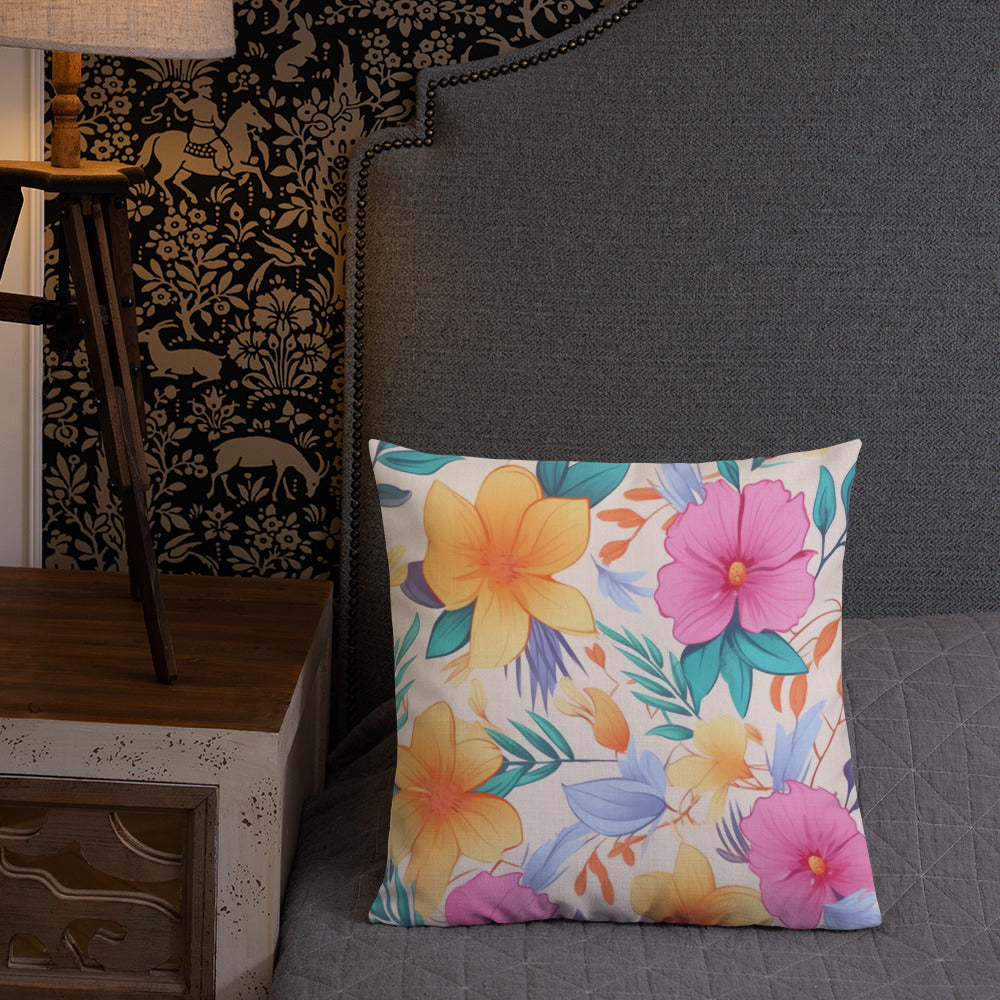 Floral Lover's Botanical Throw Pillow