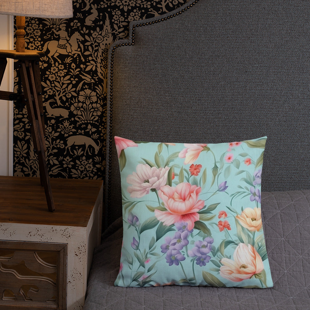 Floral Lover's Botanical Throw Pillow