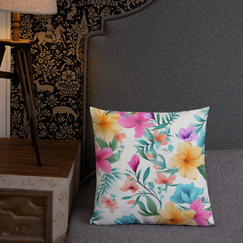 Floral Lover's Botanical Throw Pillow