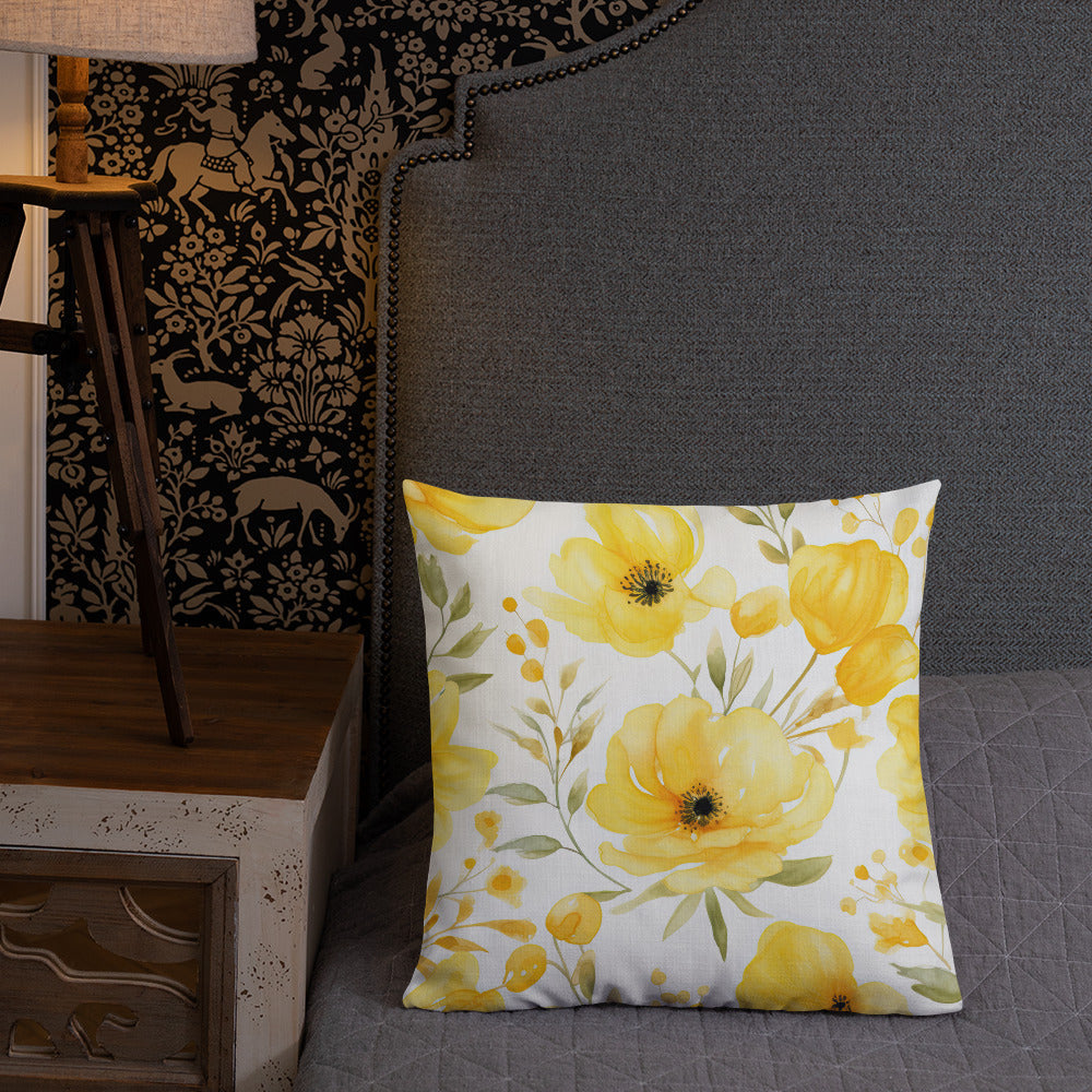 Floral Lover's Botanical Throw Pillow
