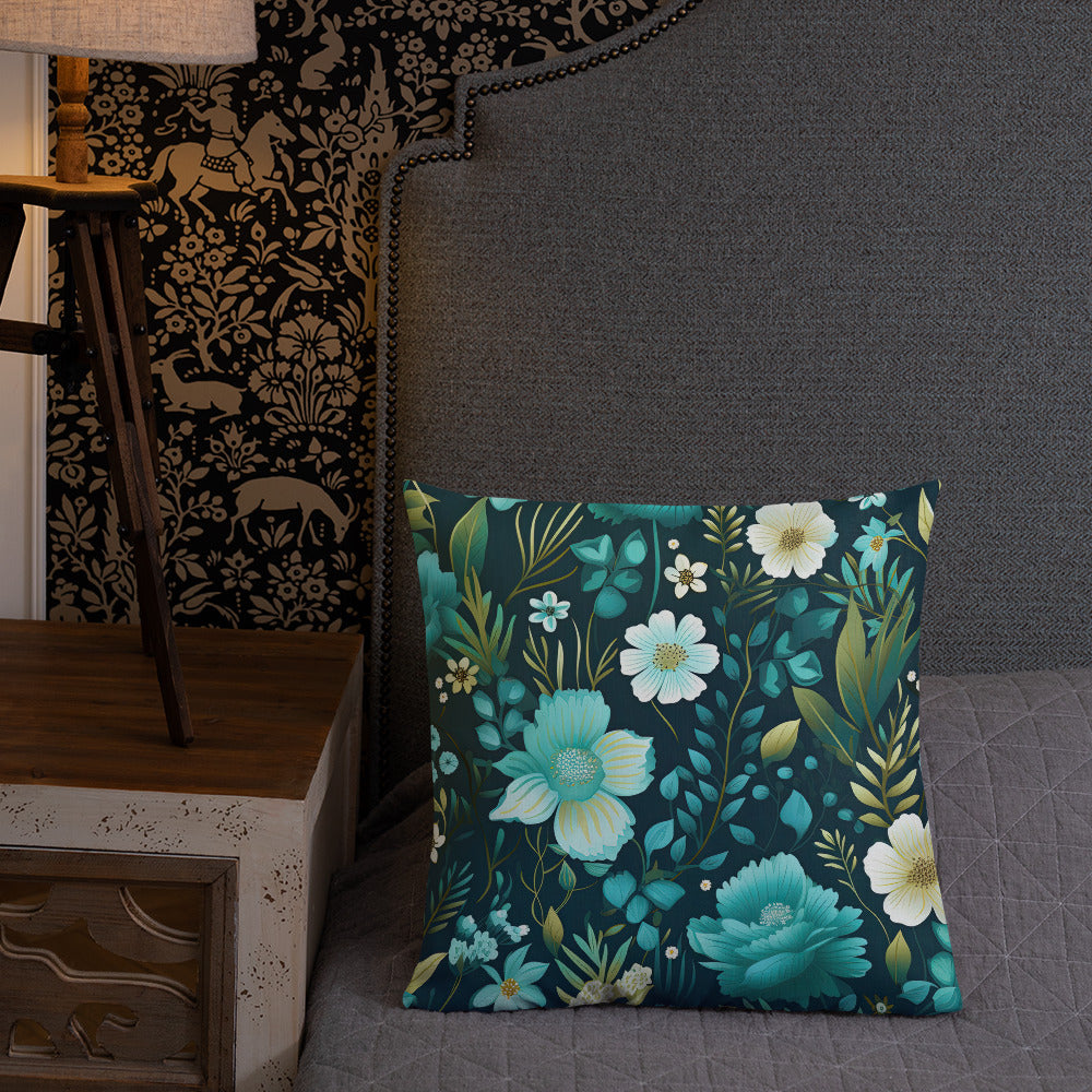 Floral Lover's Botanical Throw Pillow