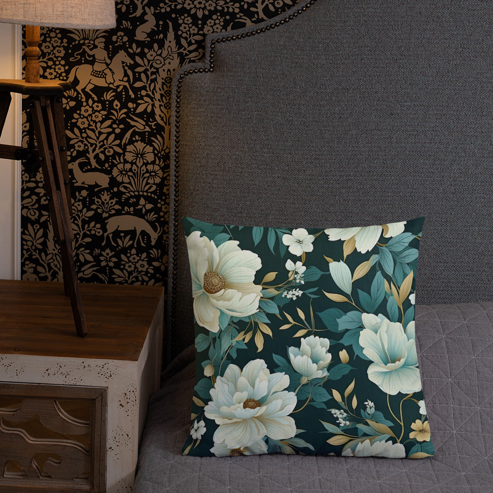Floral Lover's Botanical Throw Pillow