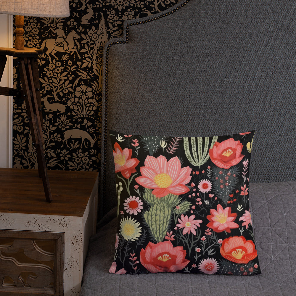 Floral Lover's Botanical Throw Pillow