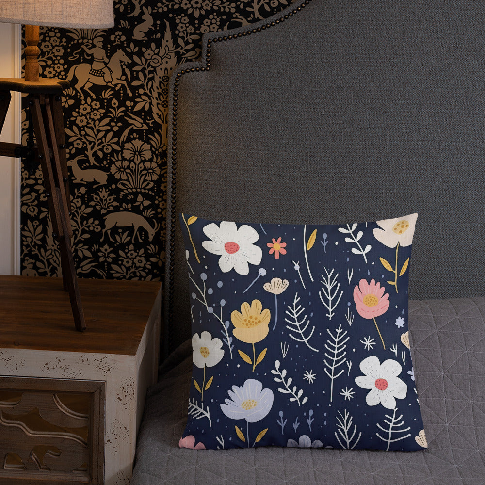 Floral Lover's Botanical Throw Pillow