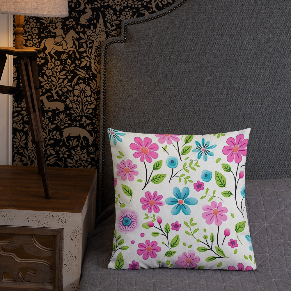 Floral Lover's Botanical Throw Pillow
