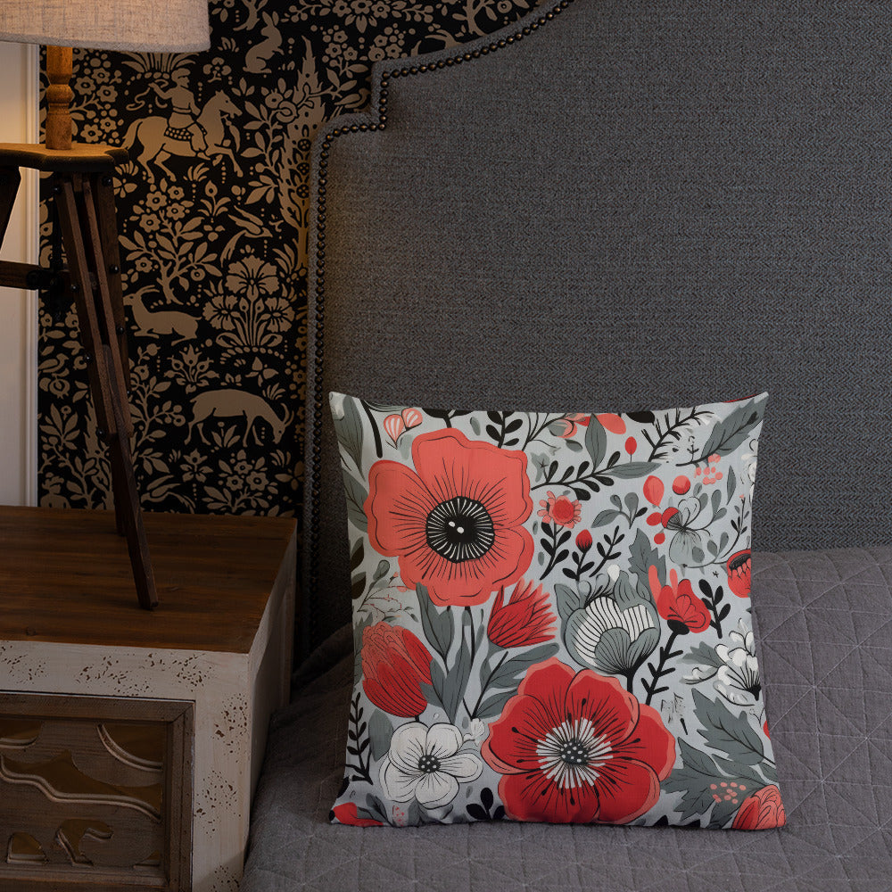Floral Lover's Botanical Throw Pillow