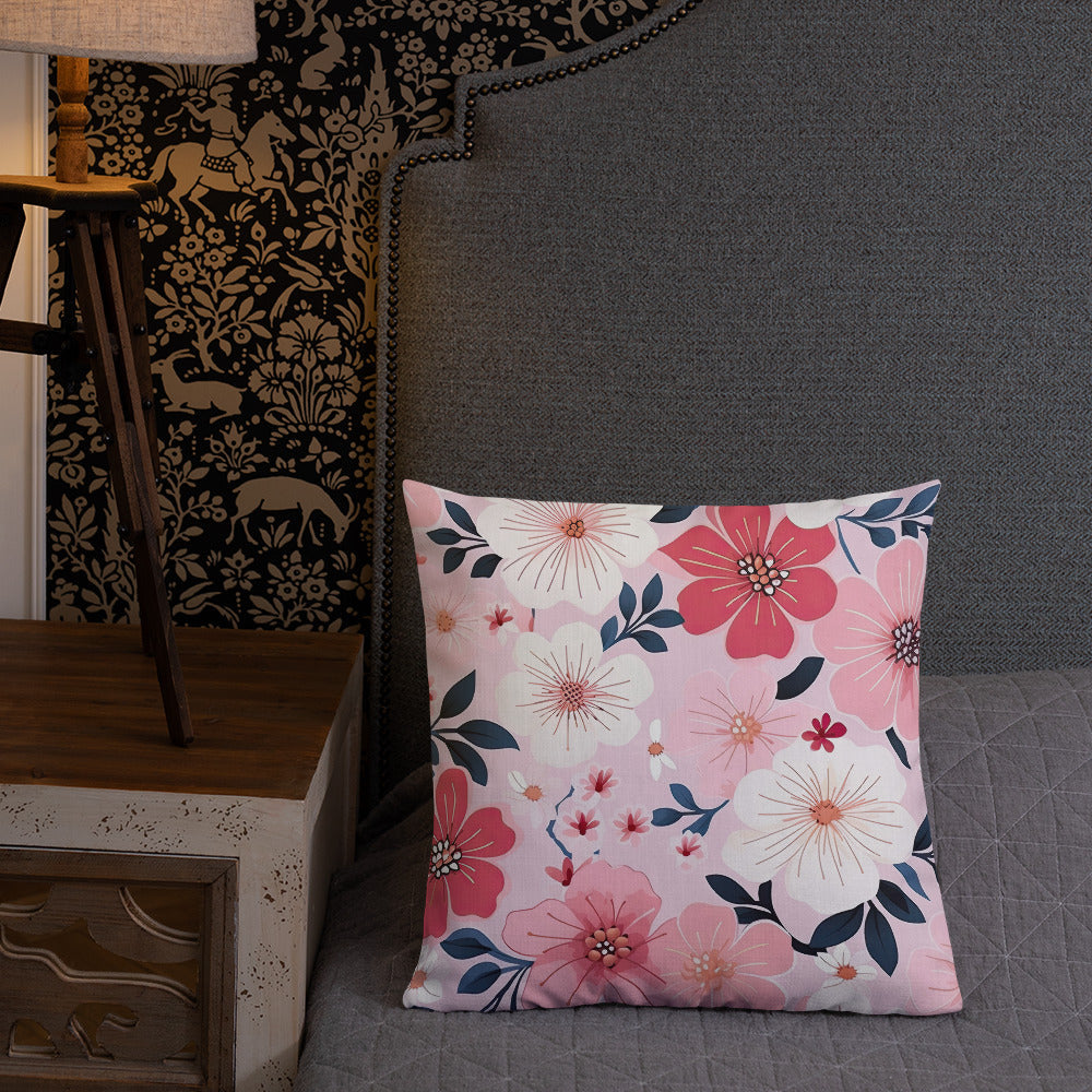 Floral Lover's Botanical Throw Pillow