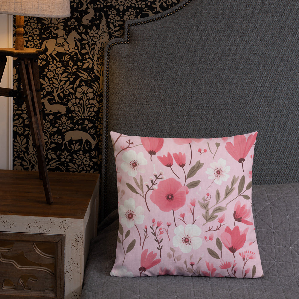 Floral Lover's Botanical Throw Pillow