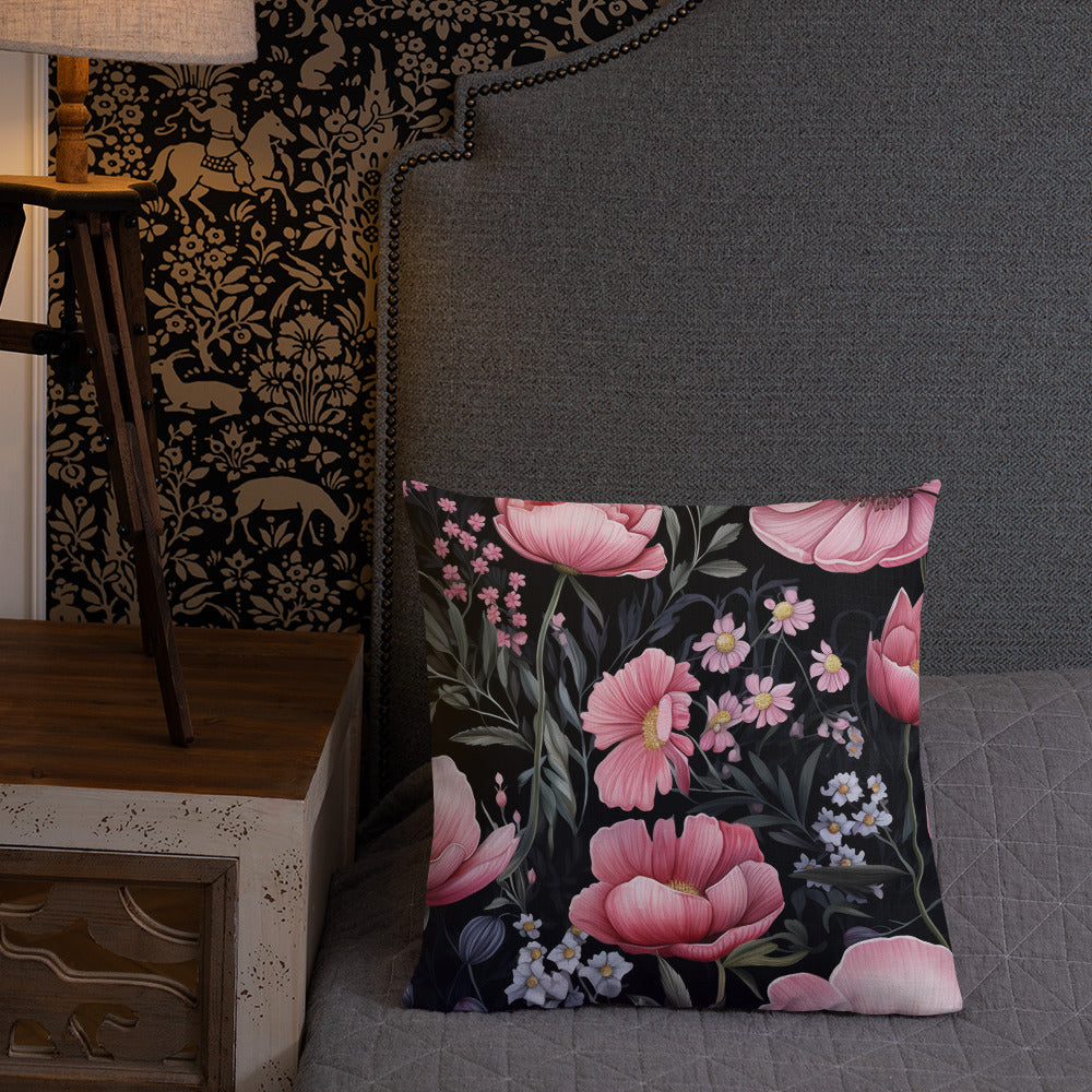 Floral Lover's Botanical Throw Pillow