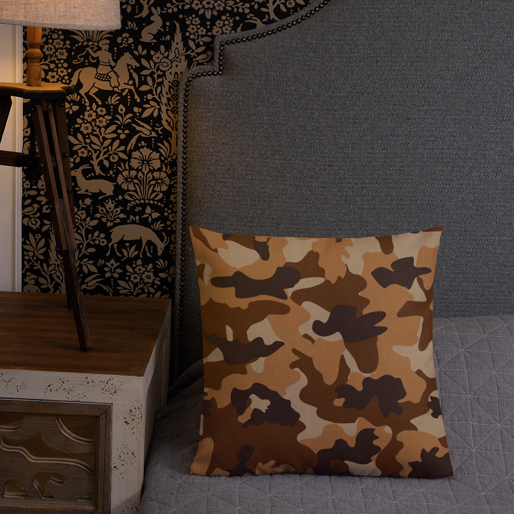 Army Enthusiast Camouflage Premium Throw Pillow