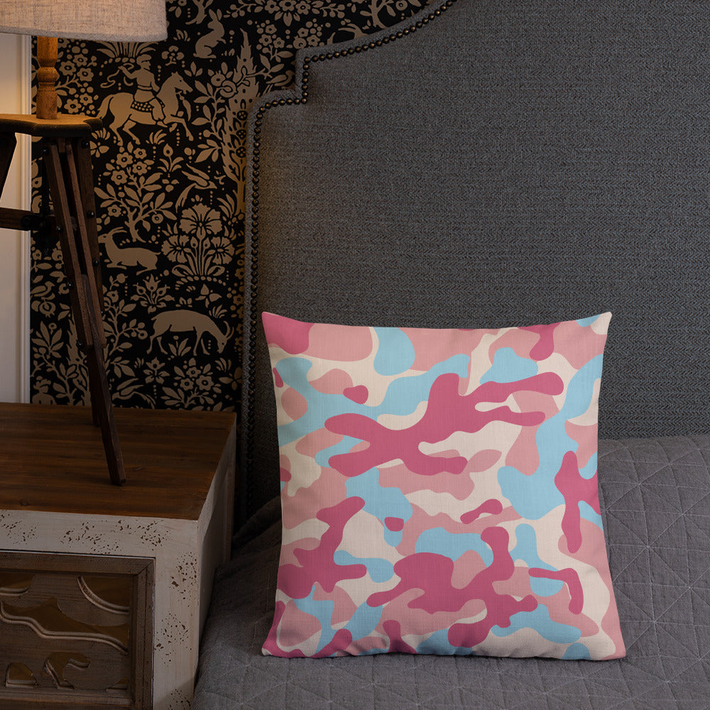 Army Enthusiast Camouflage Premium Throw Pillow