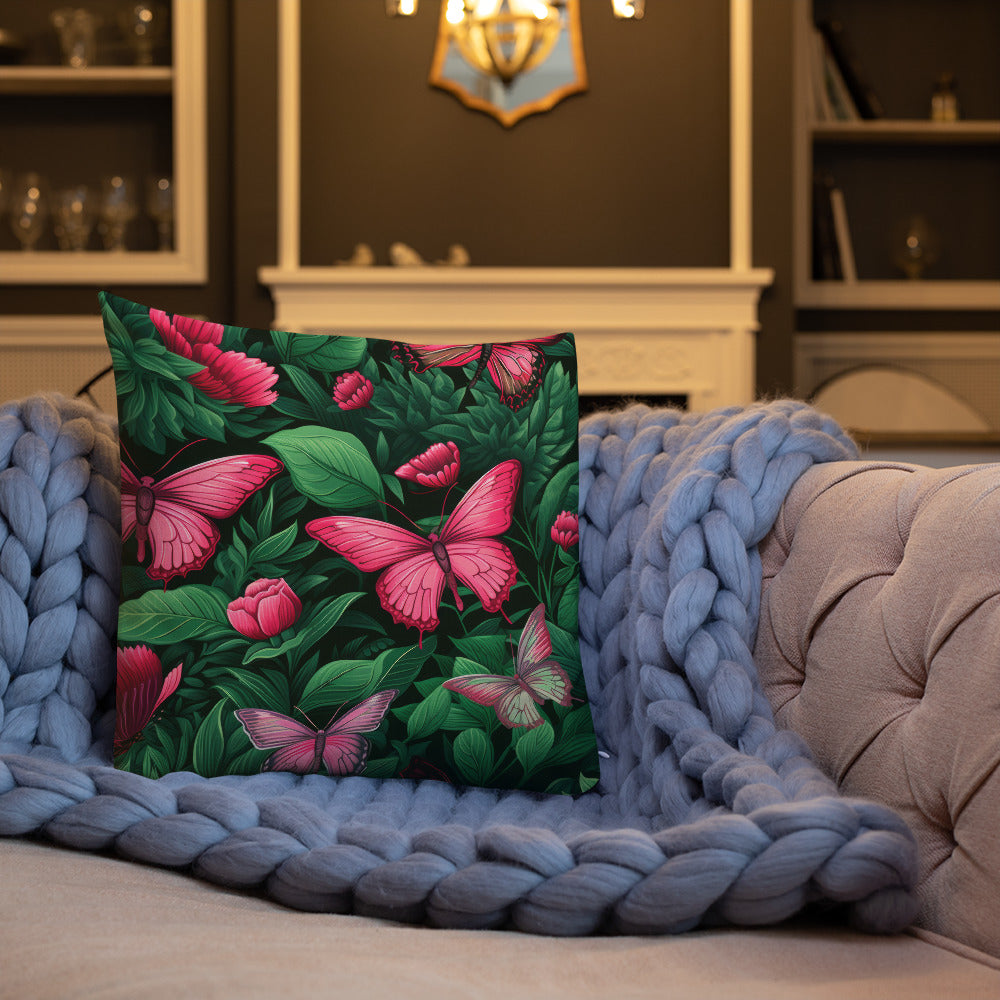 Butterfly Lover's Decorative Yet Comfortable Premium Pillow