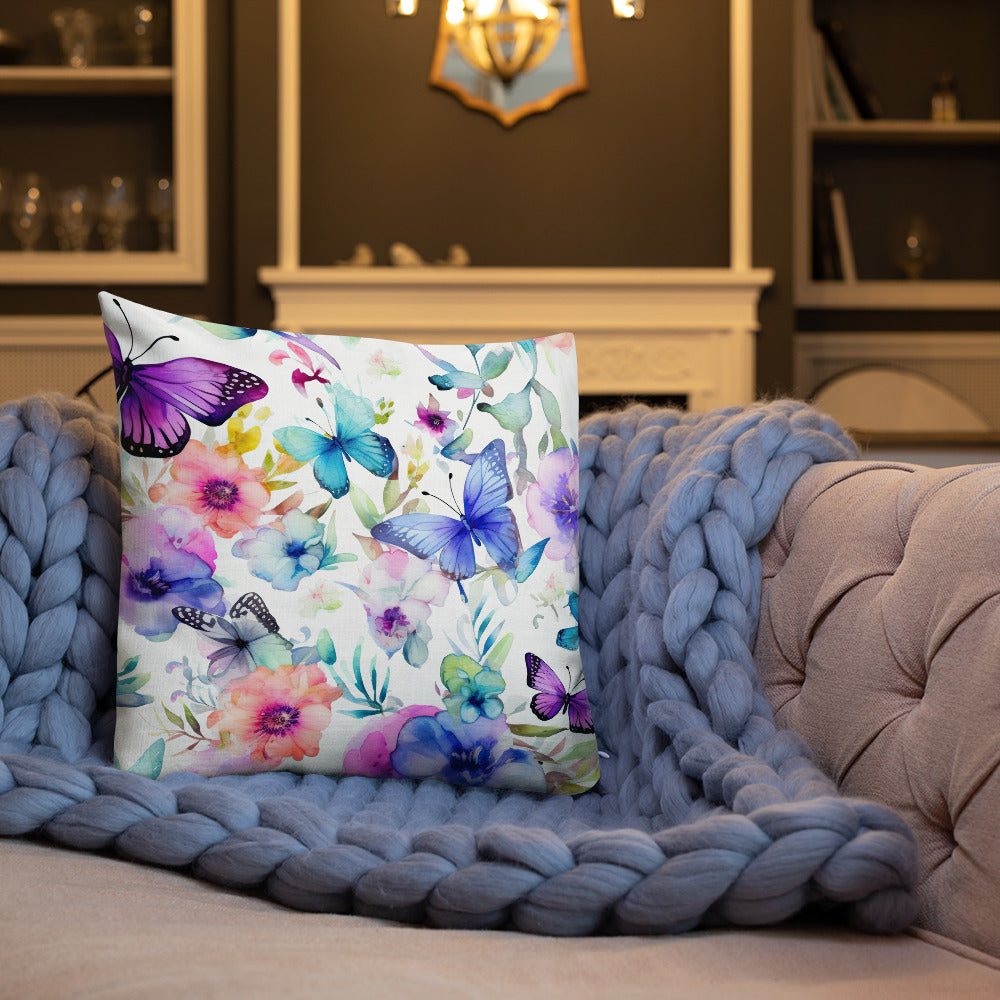 Butterfly Lover's Decorative Yet Comfortable Premium Pillow