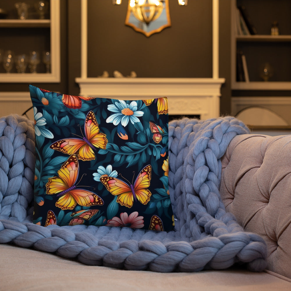Butterfly Lover's Decorative Yet Comfortable Premium Pillow