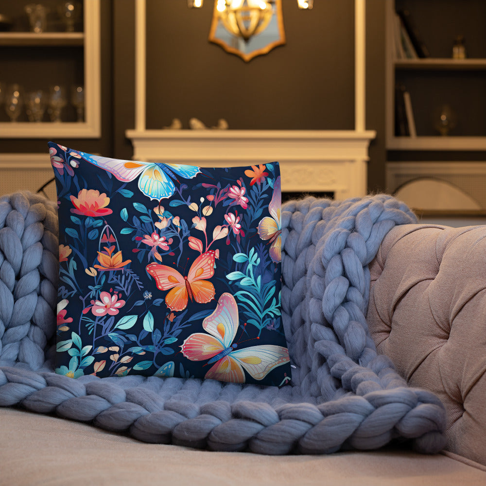 Butterfly Lover's Decorative Yet Comfortable Premium Pillow