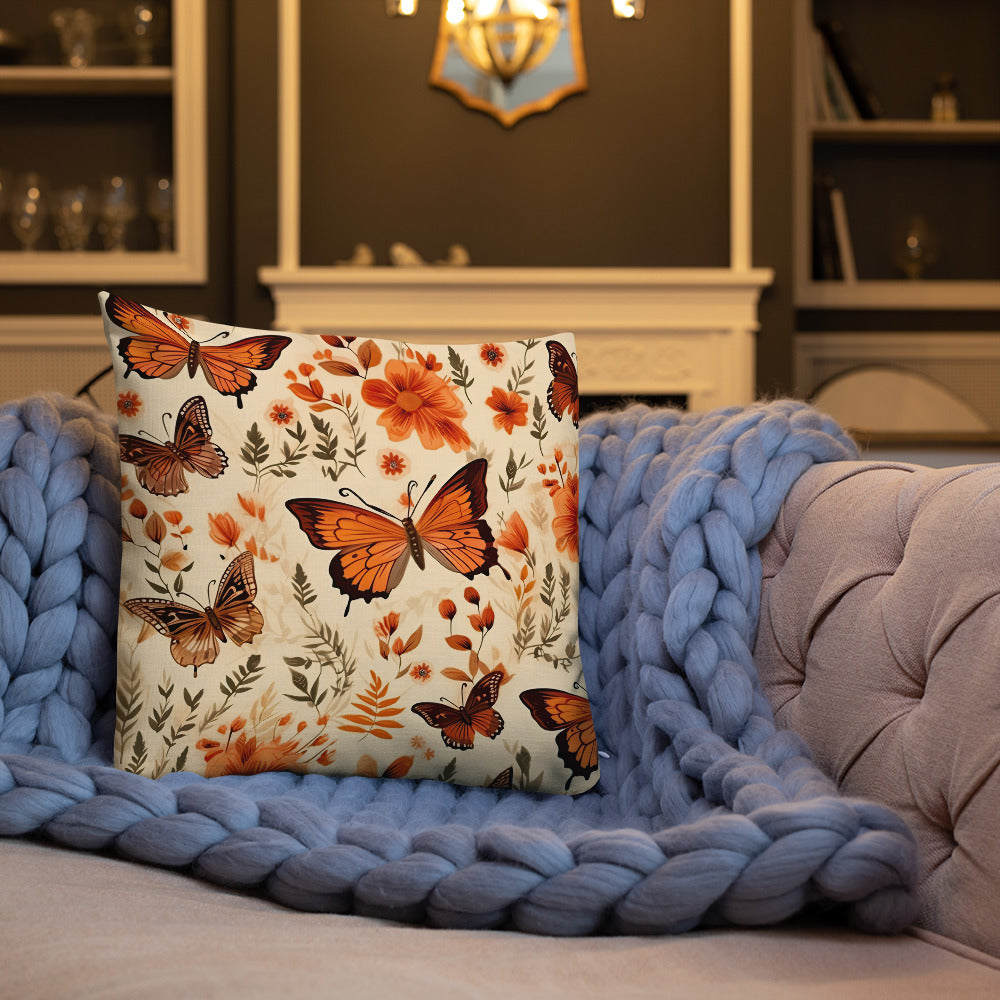Butterfly Lover's Decorative Yet Comfortable Premium Pillow