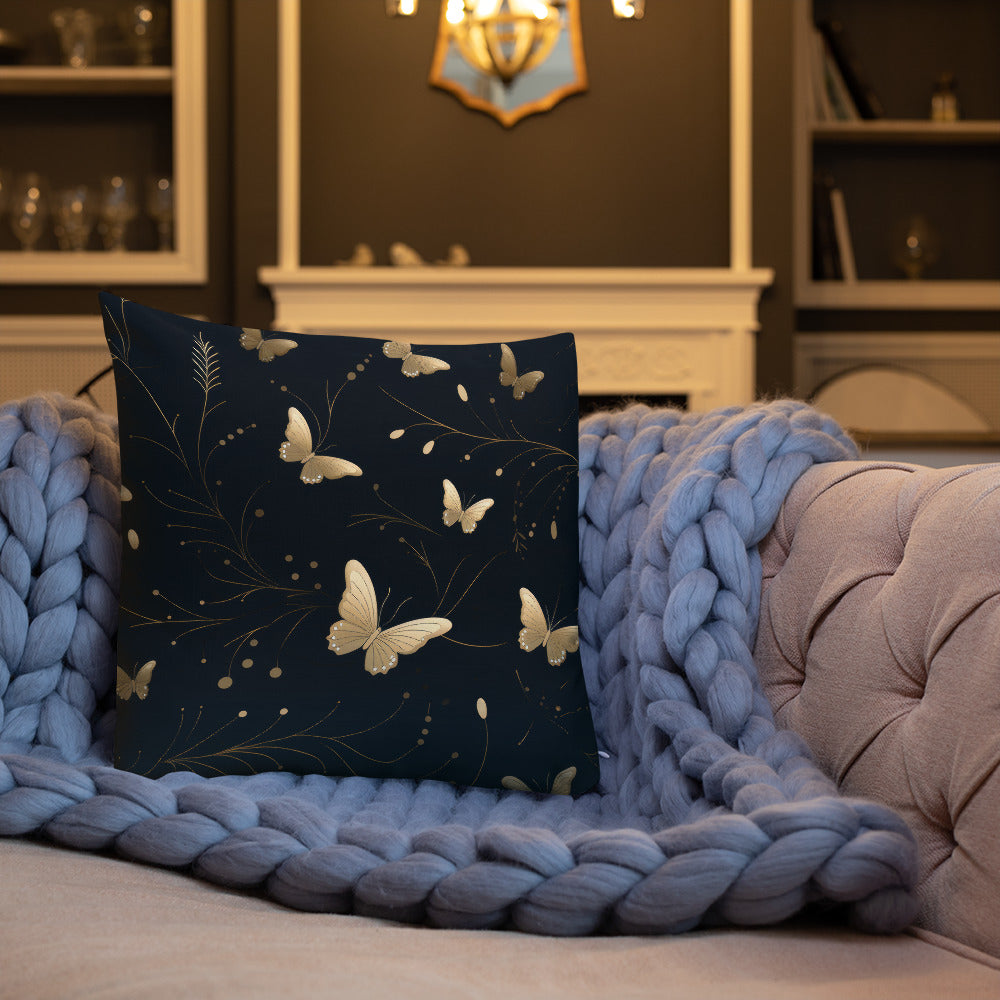 Butterfly Lover's Decorative Yet Comfortable Premium Pillow