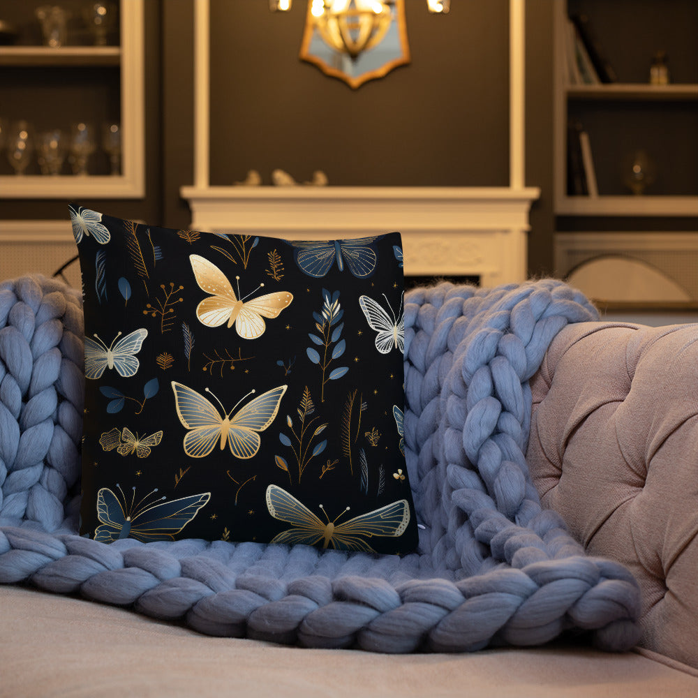 Butterfly Lover's Decorative Yet Comfortable Premium Pillow