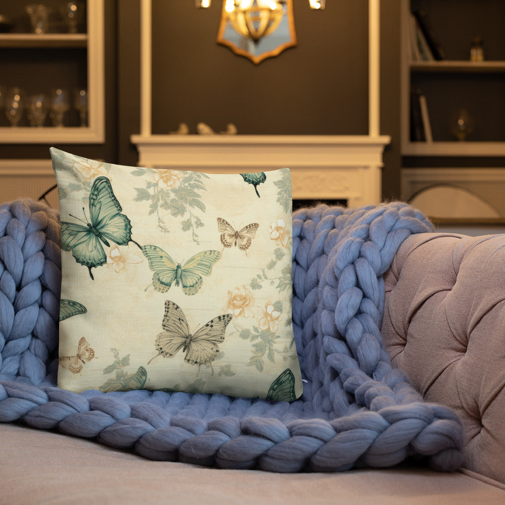 Butterfly Lover's Decorative Yet Comfortable Premium Pillow