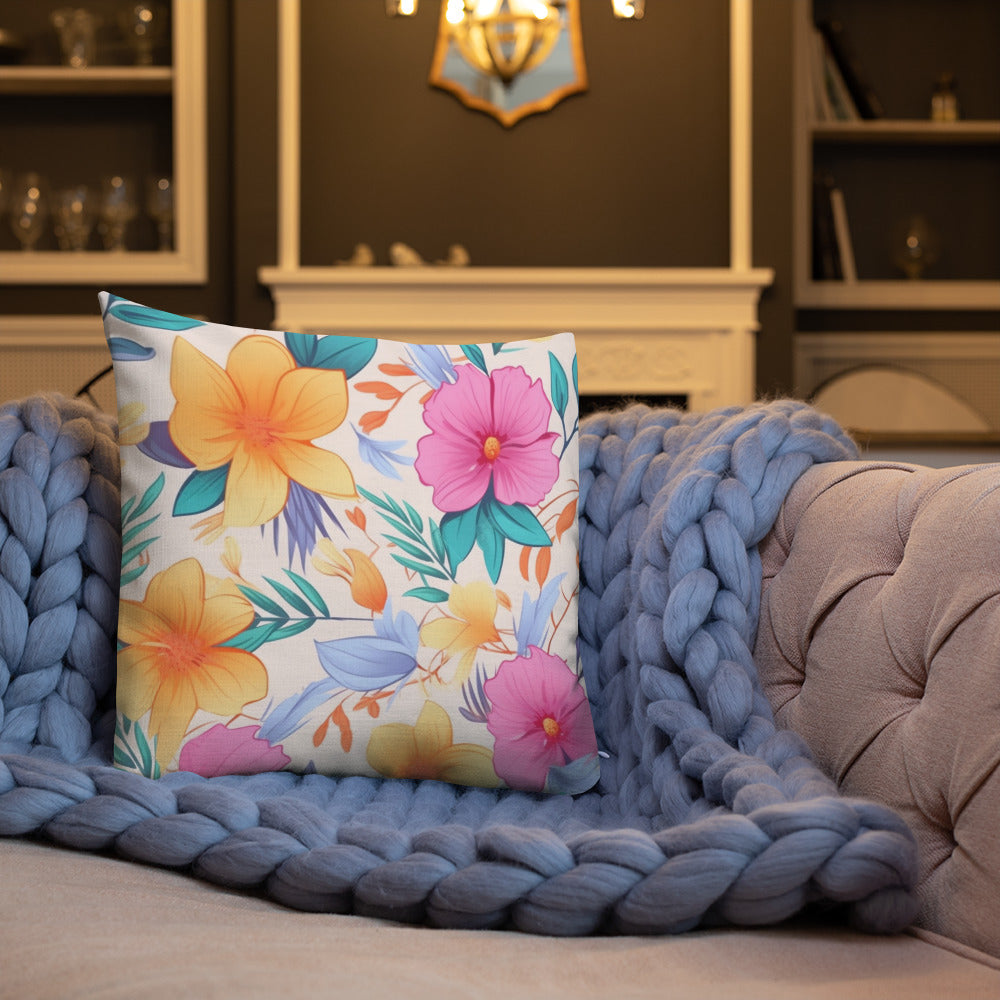 Floral Lover's Botanical Throw Pillow
