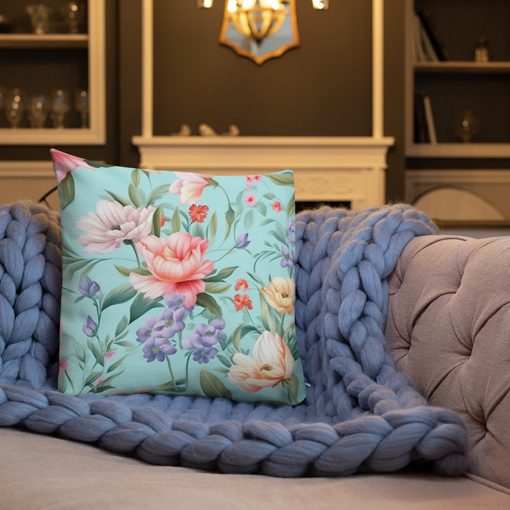 Floral Lover's Botanical Throw Pillow
