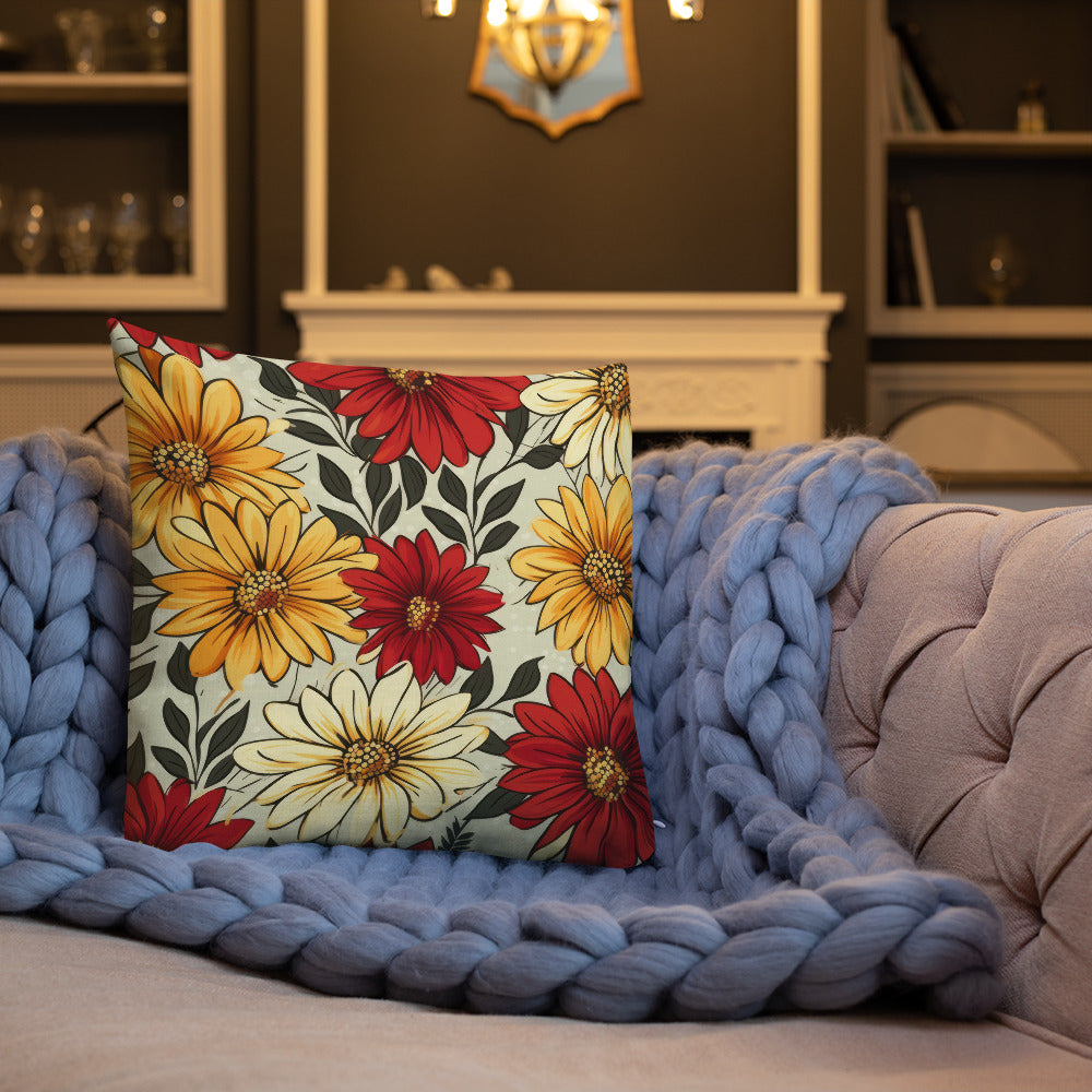 Floral Lover's Botanical Throw Pillow