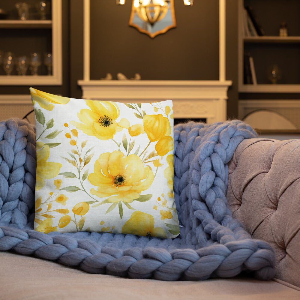 Floral Lover's Botanical Throw Pillow