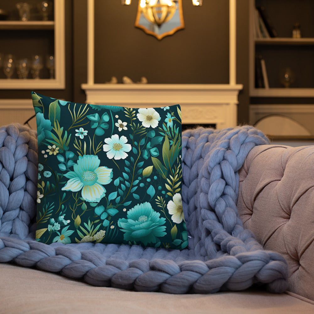 Floral Lover's Botanical Throw Pillow