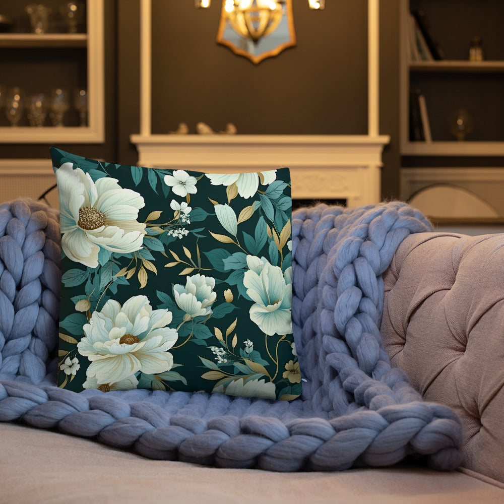 Floral Lover's Botanical Throw Pillow
