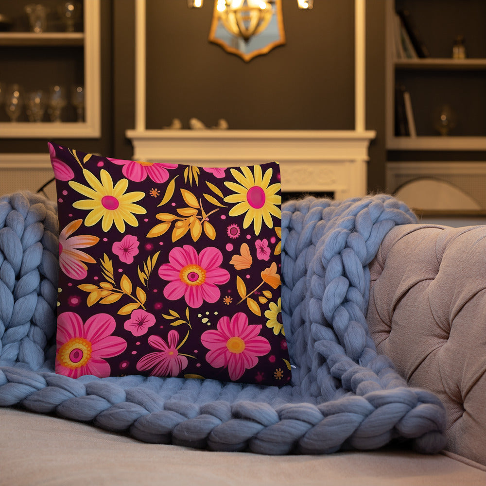 Floral Lover's Botanical Throw Pillow