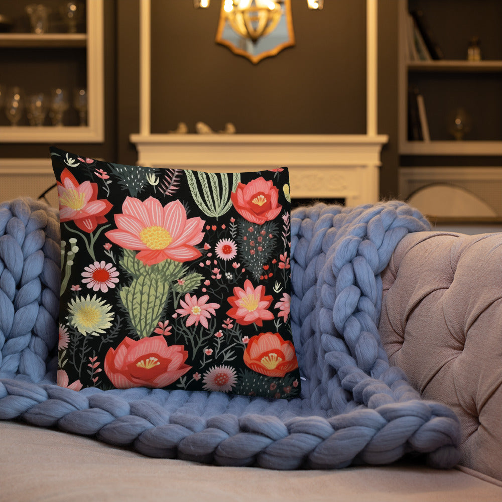 Floral Lover's Botanical Throw Pillow