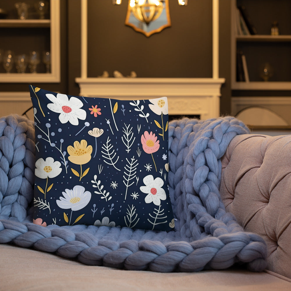Floral Lover's Botanical Throw Pillow