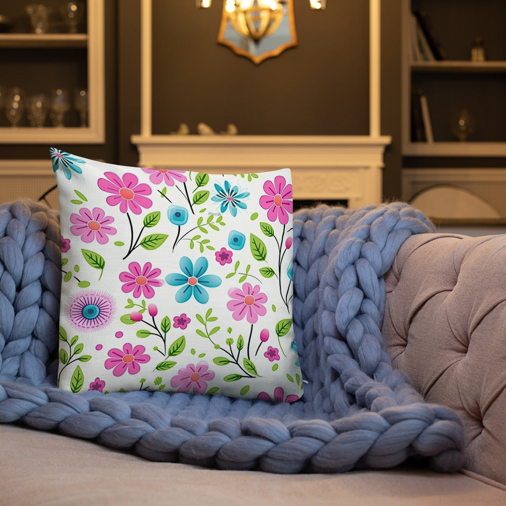 Floral Lover's Botanical Throw Pillow
