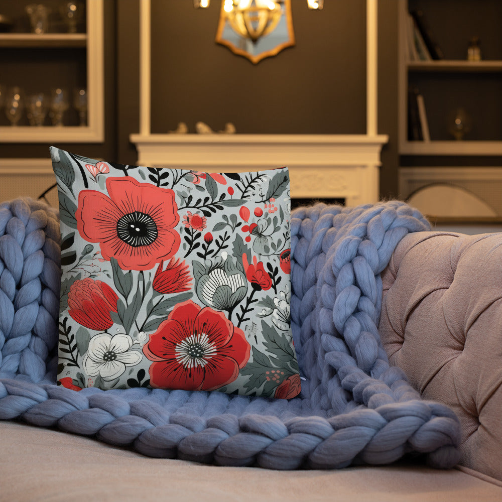 Floral Lover's Botanical Throw Pillow