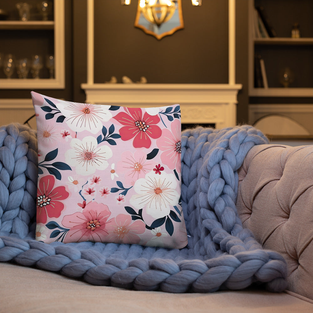 Floral Lover's Botanical Throw Pillow