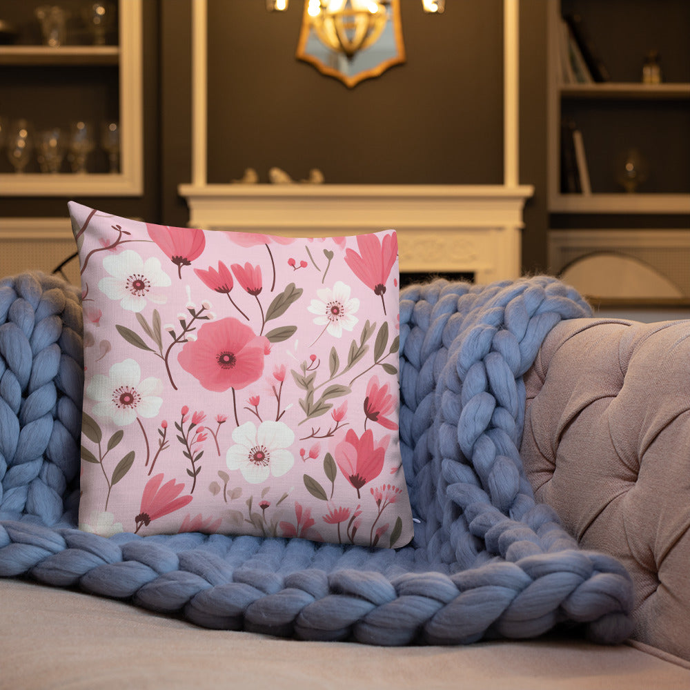 Floral Lover's Botanical Throw Pillow