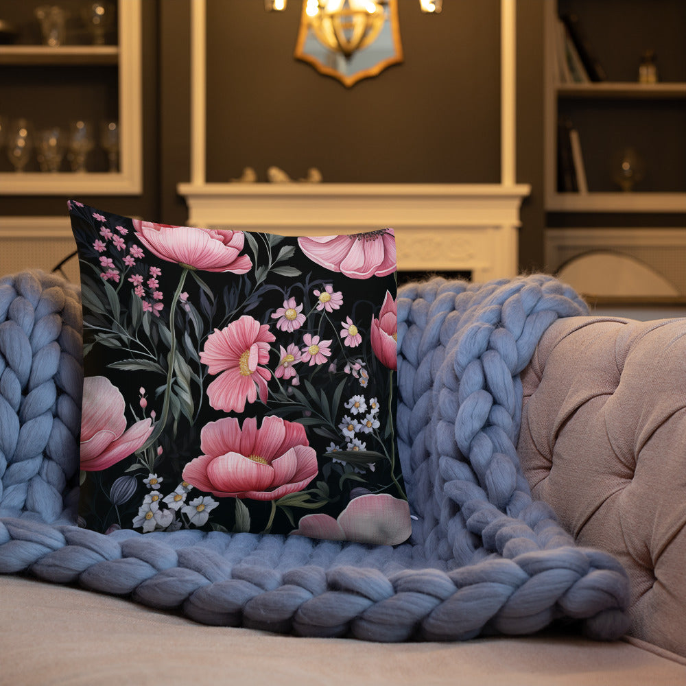 Floral Lover's Botanical Throw Pillow
