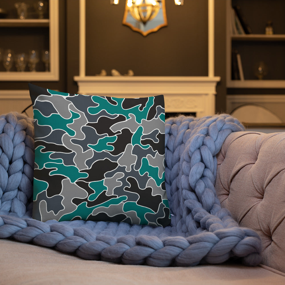 Army Enthusiast Camouflage Premium Throw Pillow