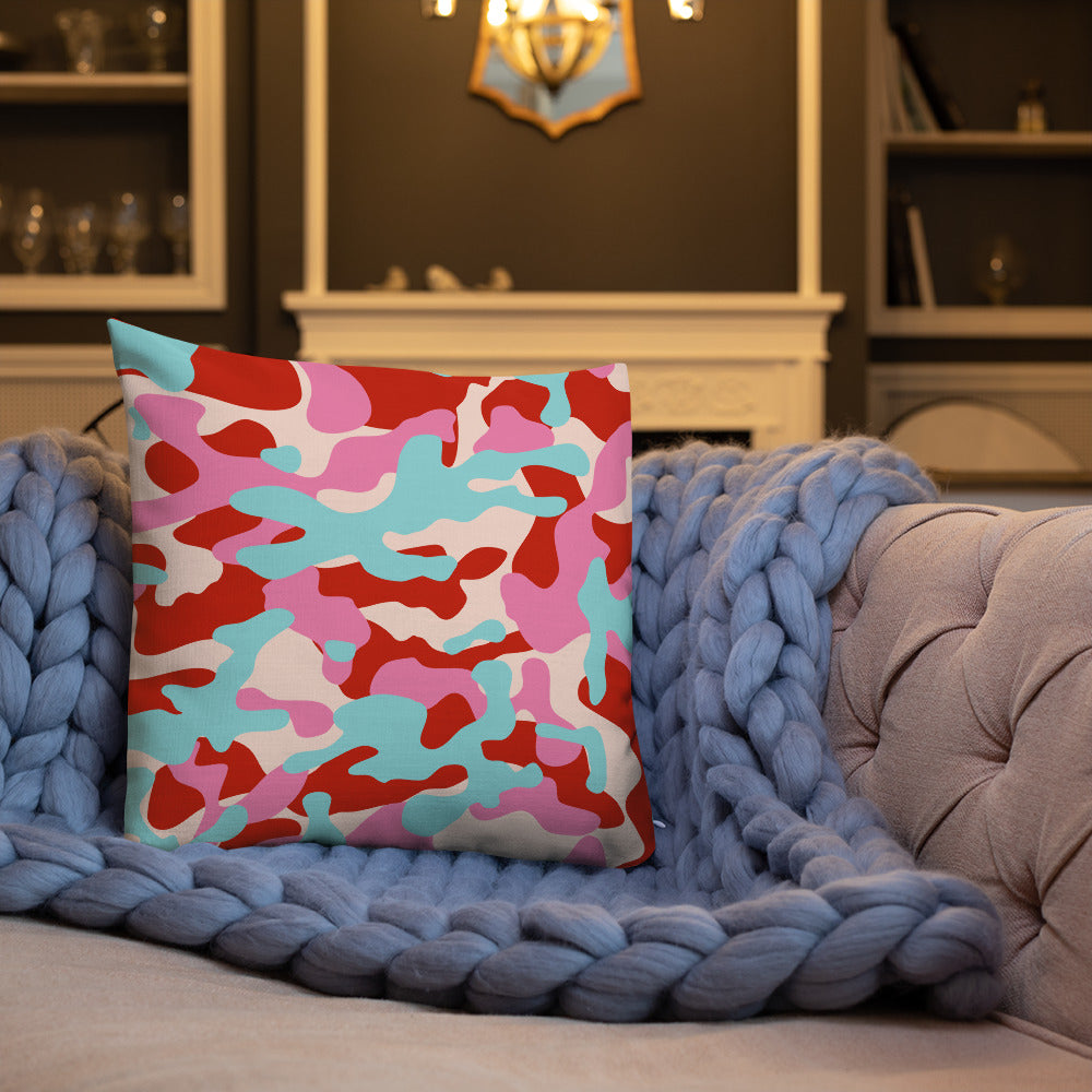 Army Enthusiast Camouflage Premium Throw Pillow