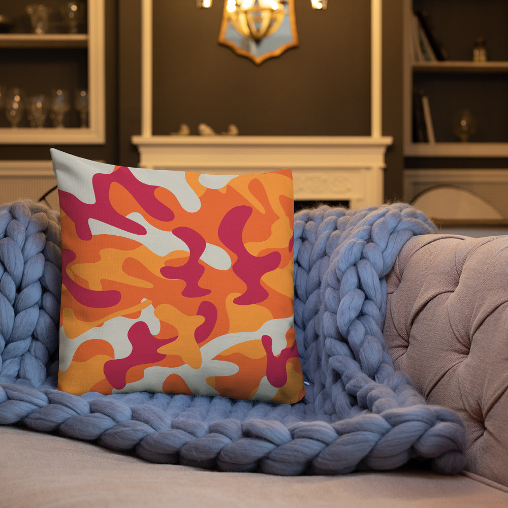 Army Enthusiast Camouflage Premium Throw Pillow