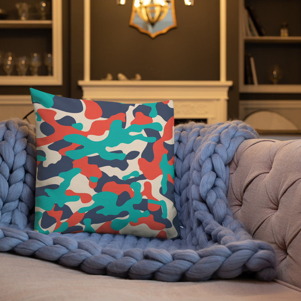 Army Enthusiast Camouflage Premium Throw Pillow