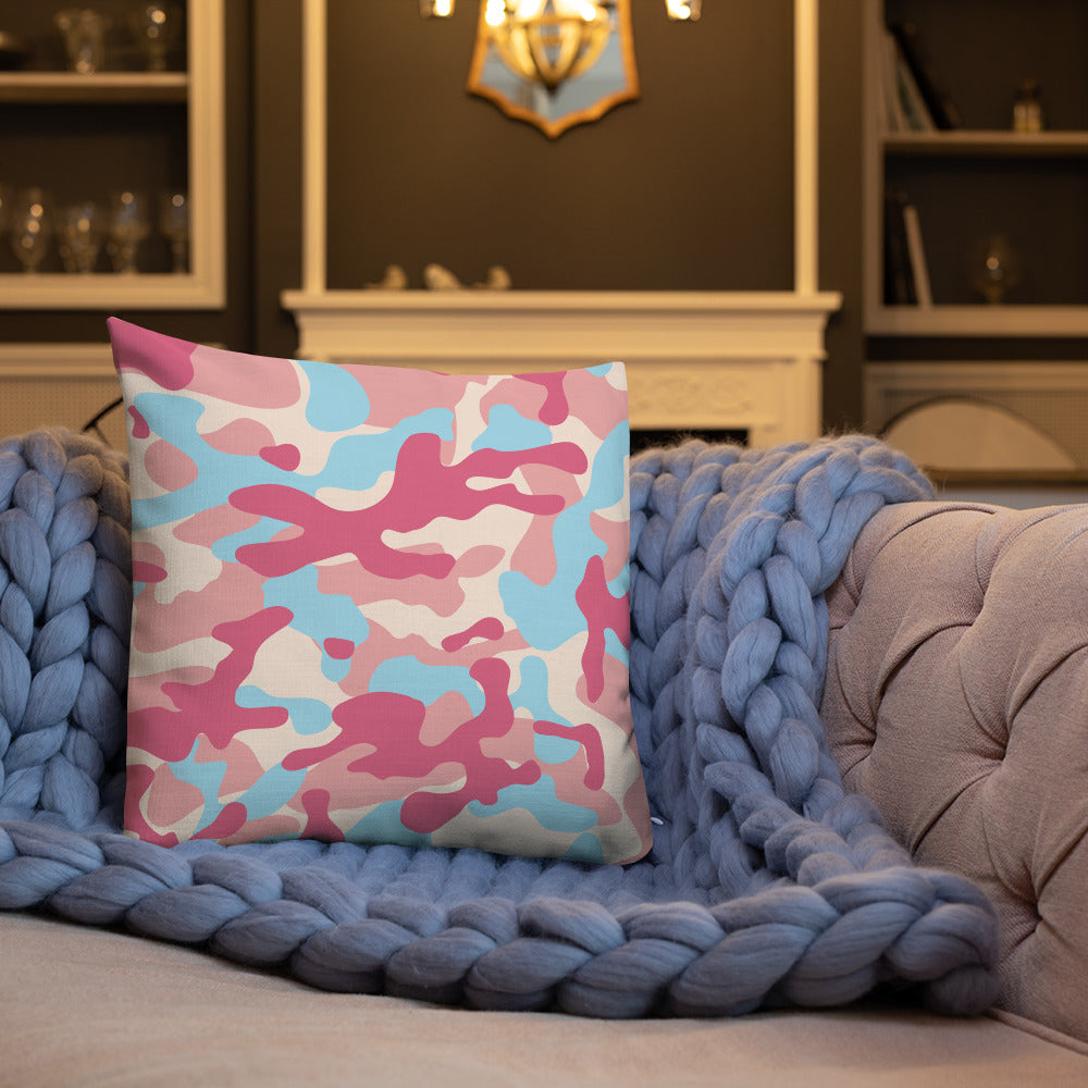 Army Enthusiast Camouflage Premium Throw Pillow