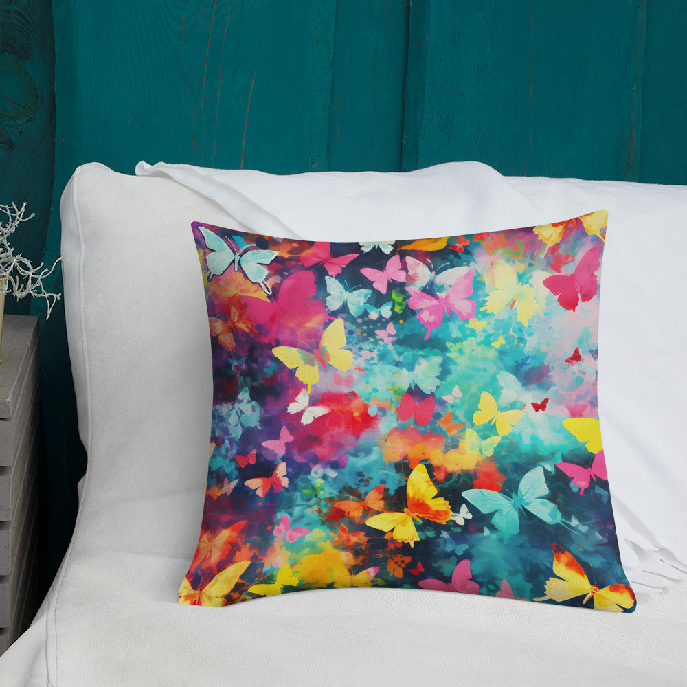 Butterfly Lover's Decorative Yet Comfortable Premium Pillow