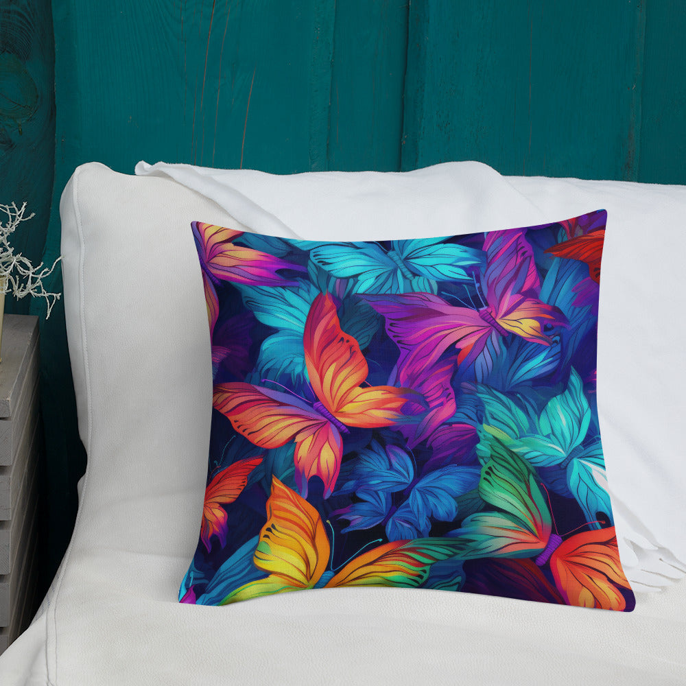 Butterfly Lover's Decorative Yet Comfortable Premium Pillow