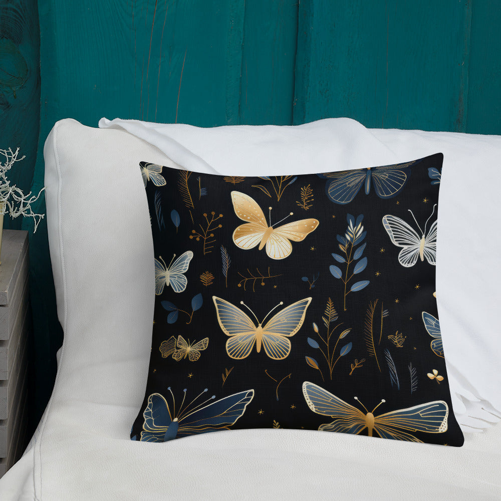 Butterfly Lover's Decorative Yet Comfortable Premium Pillow