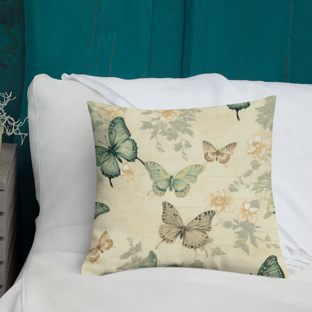 Butterfly Lover's Decorative Yet Comfortable Premium Pillow