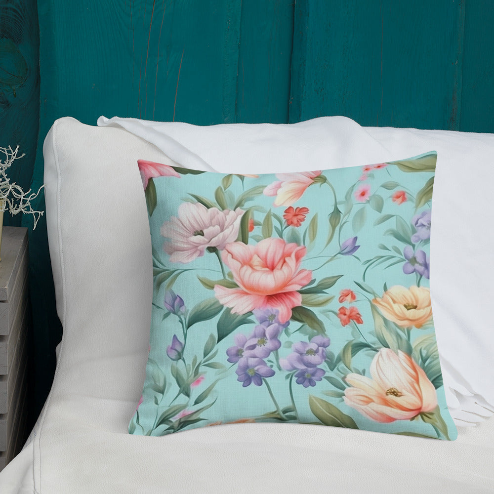 Floral Lover's Botanical Throw Pillow