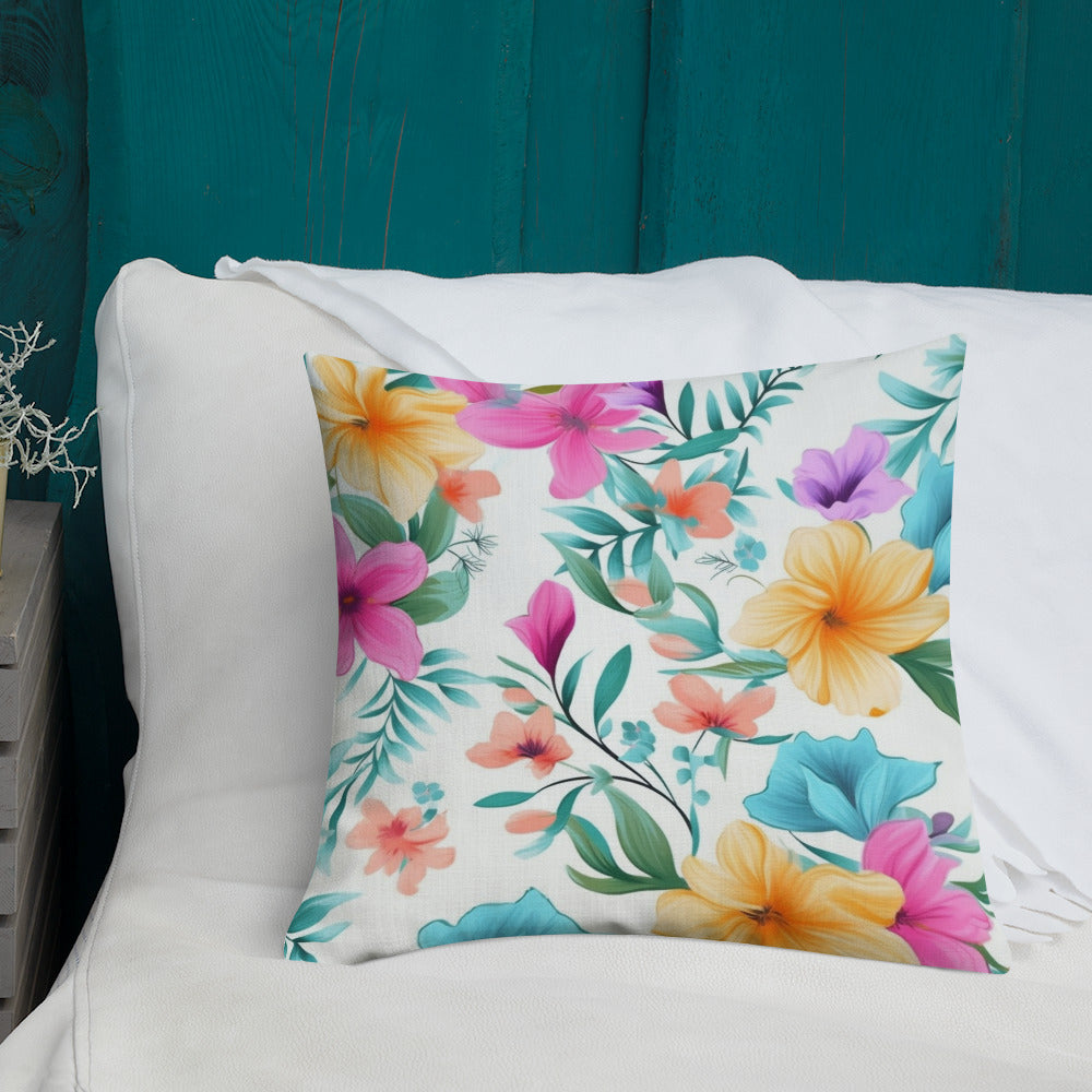 Floral Lover's Botanical Throw Pillow